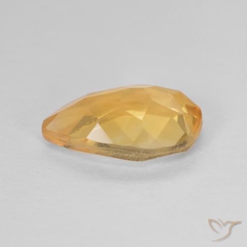 9,17 ctw natürlicher Orange-Gold Citrin, Birnenform, VS