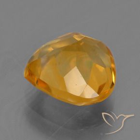 9,17 ctw natürlicher Dunkelorange-Gold Citrin, Birnenform, VS