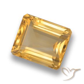 9,17 ctw natürlicher Orange-Gold Citrin, Oktagonschliff, VVS-VS