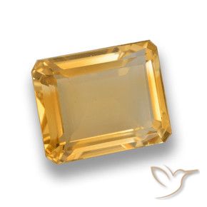 9,17 ctw natürlicher Orange-Gold Citrin, Oktagonschliff, VVS-VS