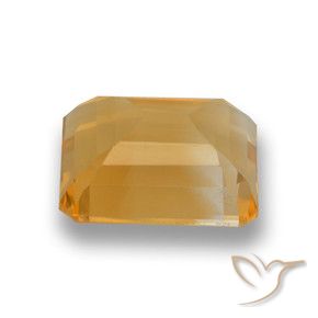 9,17 ctw natürlicher Orange-Gold Citrin, Oktagonschliff, VVS-VS