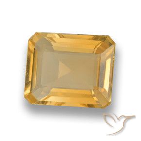 9,17 ctw natürlicher Mittleres Gold Citrin, Oktagonschliff, VVS