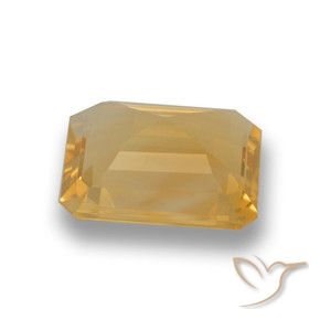 9,17 ctw natürlicher Mittleres Gold Citrin, Oktagonschliff, VVS