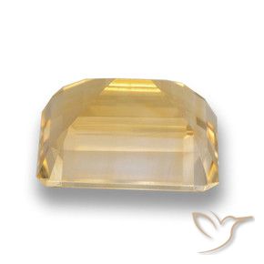 9,17 ctw natürlicher Mittleres Gold Citrin, Oktagonschliff, VVS-VS