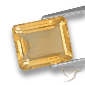 9,17 ctw natürlicher Mittleres Gold Citrin, Oktagonschliff, VVS