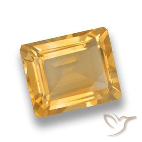9,17 ctw natürlicher Hellorange-Gold Citrin, Oktagonschliff, VVS-VS