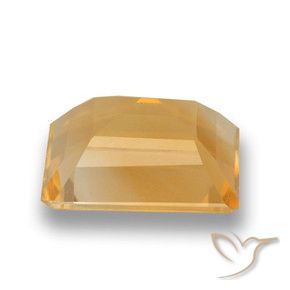9,17 ctw natürlicher Hellorange-Gold Citrin, Oktagonschliff, VVS-VS