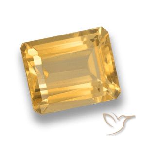 9,17 ctw natürlicher Mittleres Gold Citrin, Oktagonschliff, VVS-VS