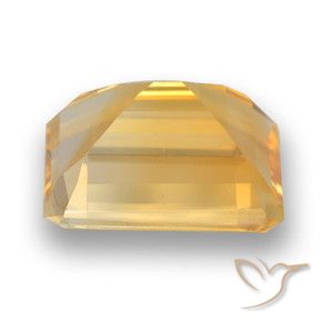 9,17 ctw natürlicher Mittel-Helles Orange-Gold Citrin, Oktagonschliff, VVS