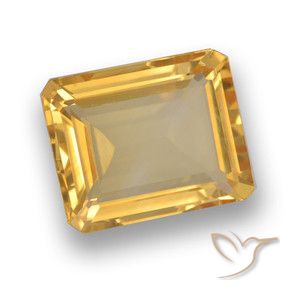 9,17 ctw natürlicher Mittel-Helles Orange-Gold Citrin, Oktagonschliff, VVS