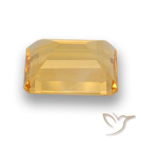9,17 ctw natürlicher Mittel-Helles Orange-Gold Citrin, Oktagonschliff, VVS