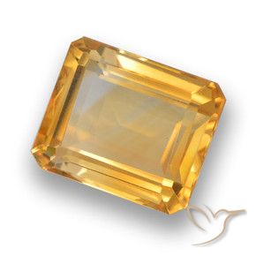 9,17 ctw natürlicher Orange-Gold Citrin, Oktagonschliff, VVS-VS