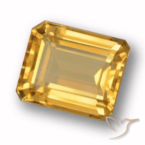 9,17 ctw natürlicher Mittel-Helles Orange-Gold Citrin, Oktagonschliff, VVS-VS