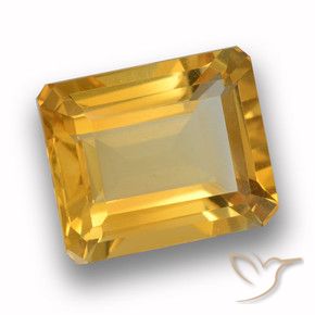 9,17 ctw natürlicher Orange-Gold Citrin, Oktagonschliff, VVS-VS