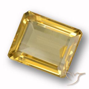 9,17 ctw natürlicher Mittleres Gold Citrin, Oktagonschliff, VVS-VS