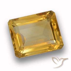 9,17 ctw natürlicher Mittleres Gold Citrin, Oktagonschliff, VVS
