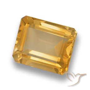 9,17 ctw natürlicher Orange-Gold Citrin, Oktagonschliff, VVS-VS
