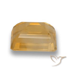 9,17 ctw natürlicher Mittel-Helles Orange-Gold Citrin, Oktagonschliff, VVS-VS