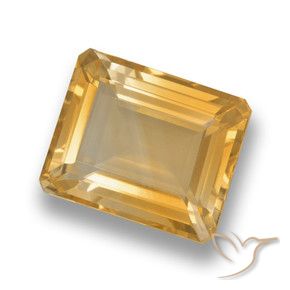 9,17 ctw natürlicher Orange-Gold Citrin, Oktagonschliff, VVS-VS
