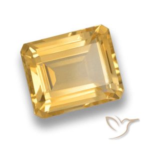 9,17 ctw natürlicher Mittleres Gold Citrin, Oktagonschliff, VVS-VS