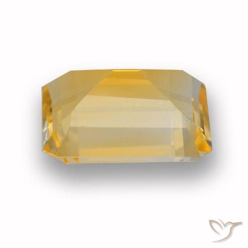 9,17 ctw natürlicher Orange-Gold Citrin, Oktagonschliff, VVS