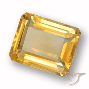 9,17 ctw natürlicher Mittleres Gold Citrin, Oktagonschliff, VVS-VS