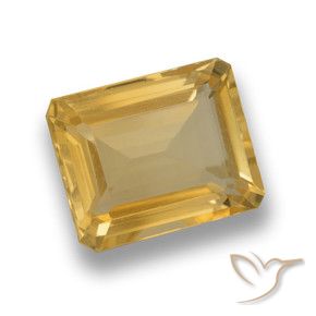 9,17 ctw natürlicher Golden Citrin, Oktagonschliff, VVS-VS