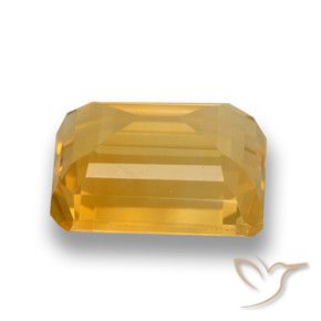 9,17 ctw natürlicher Orange-Gold Citrin, Oktagonschliff, VVS-VS