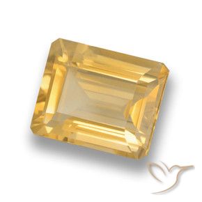 9,17 ctw natürlicher Mittleres Gold Citrin, Oktagonschliff, VVS