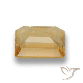 9,17 ctw natürlicher Hellorange-Gold Citrin, Oktagonschliff, VVS-VS
