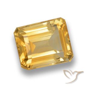 9,17 ctw natürlicher Golden Citrin, Oktagonschliff, VVS-VS
