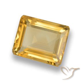 9,17 ctw natürlicher Golden Citrin, Oktagonschliff, VVS