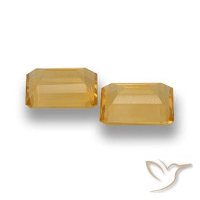 7.53 ct natürliche Golden Citrin-Edelsteine, Oktagonschliff, VVS-VS