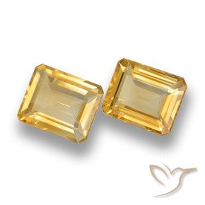 7.28 ct natürliche Mittleres Gold Citrin-Edelsteine, Oktagonschliff, VVS-VS