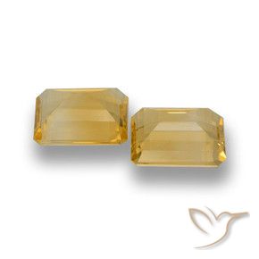 7.28 ct natürliche Mittleres Gold Citrin-Edelsteine, Oktagonschliff, VVS-VS