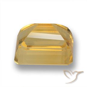 9,17 ctw natürlicher Hellorange-Gold Citrin, Oktagonschliff, VVS-VS