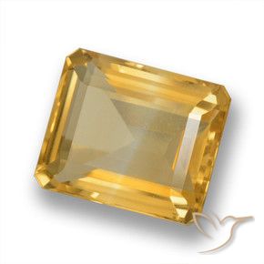 9,17 ctw natürlicher Mittelhelles Gold Citrin, Oktagonschliff, VVS-VS