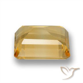 9,17 ctw natürlicher Mittelhelles Gold Citrin, Oktagonschliff, VVS-VS