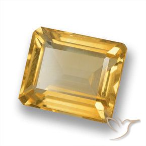 9,17 ctw natürlicher gold-orange Citrin, Oktagonschliff, VVS-VS
