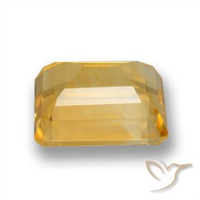 9,17 ctw natürlicher gold-orange Citrin, Oktagonschliff, VVS-VS