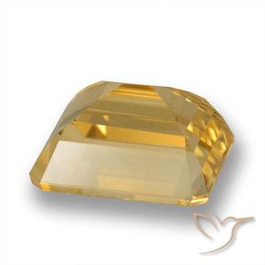 9,17 ctw natürlicher Hellorange-Gold Citrin, Oktagonschliff, VVS-VS