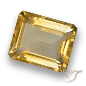 9,17 ctw natürlicher Golden Citrin, Oktagonschliff, VVS