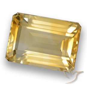 9,17 ctw natürlicher Mittelhelles Gold Citrin, Oktagonschliff, VVS-VS