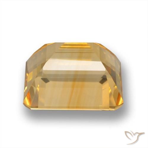 9,17 ctw natürlicher Mittleres Gold Citrin, Oktagonschliff, VVS-VS