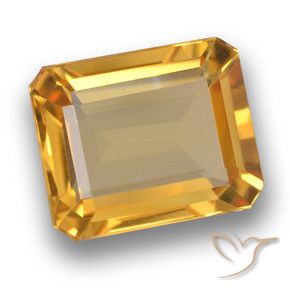 9,17 ctw natürlicher Mittel-Helles Orange-Gold Citrin, Oktagonschliff, VVS-VS