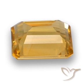 9,17 ctw natürlicher Mittel-Helles Orange-Gold Citrin, Oktagonschliff, VVS-VS