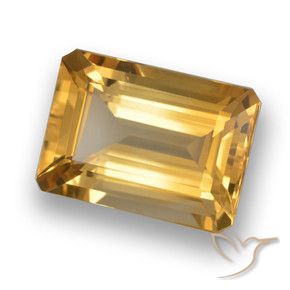 9,17 ctw natürlicher gold-orange Citrin, Oktagonschliff, VVS-VS