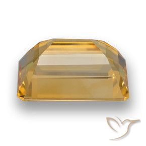 9,17 ctw natürlicher gold-orange Citrin, Oktagonschliff, VVS-VS