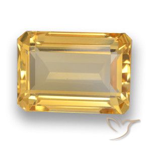 9,17 ctw natürlicher Mittelhelles Gold Citrin, Oktagonschliff, VVS-VS