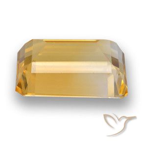 9,17 ctw natürlicher Mittelhelles Gold Citrin, Oktagonschliff, VVS-VS